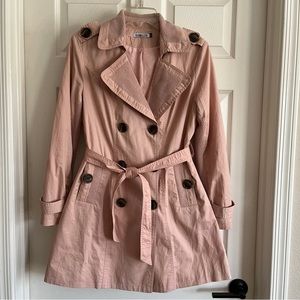 Pink Trench Coat AULINE Collection Blush Pink